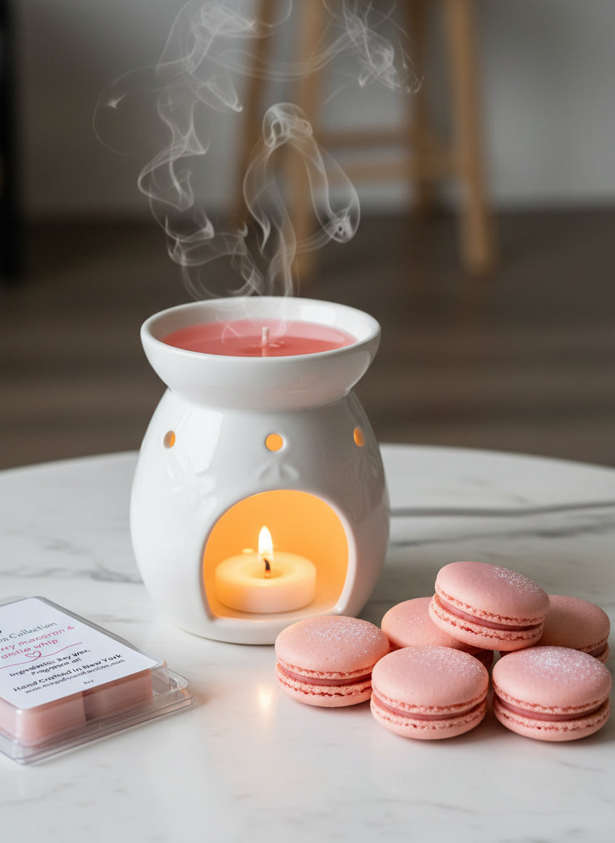 Strawberry macaron & vanilla whip wax melt
