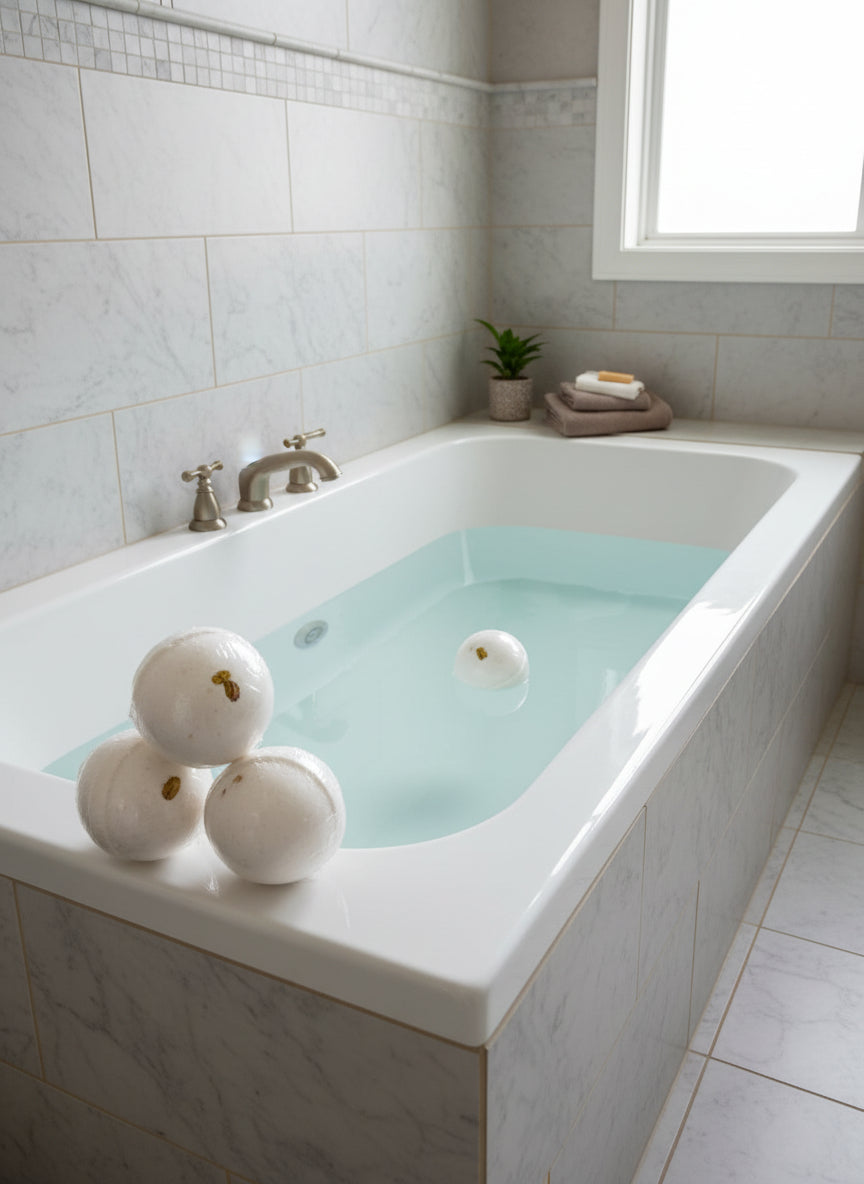 Oatmeal milk amd honey bath bomb