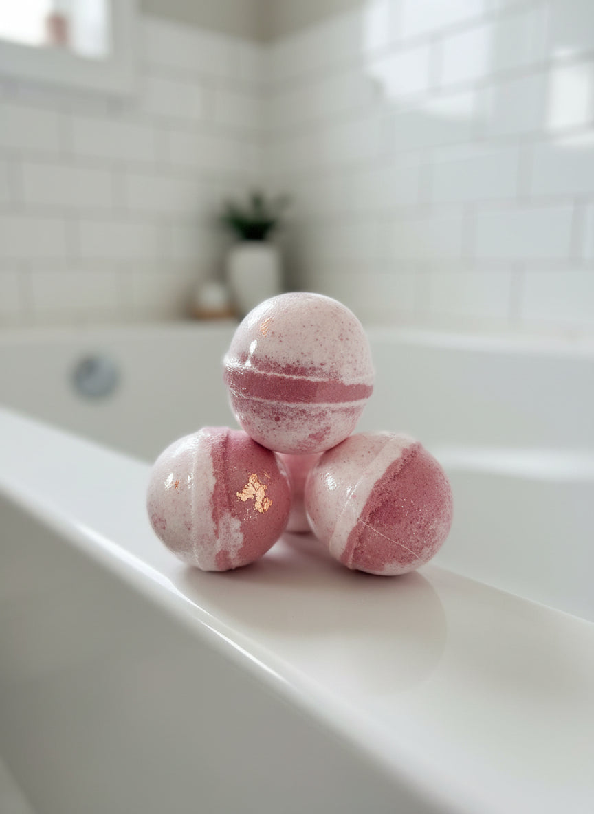 Strawberry Milkshake bath bomb