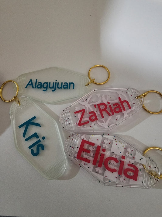 Customized hotel keychain